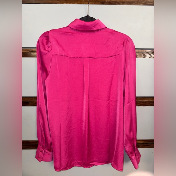 Bohme Tiffany Button Down Vibrant Magenta Button-Up Shirt Size Small 🌺 - Picture 3 of 4